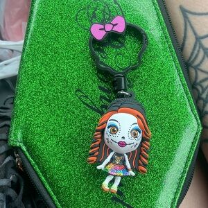NWOT monster high EXCLUSIVE skelita calaveras figure/bag clip
